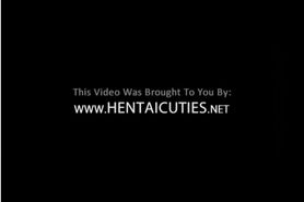 Cute anime babe gets nailed by a huge cock