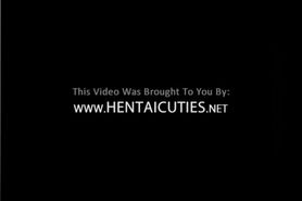 3D anime chick in glasses toy twat