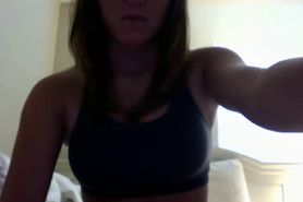 Gorgeous big tit webcam girl