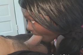 Black Crack Whore Taking Facial POV