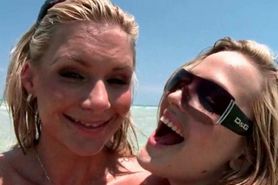 Naked big ass blondes flashing sex holes