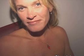 Amazing Blonde Amateur On Her Knees At Glory Hole