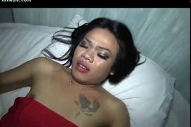 Hot shemale gets her butthole laid