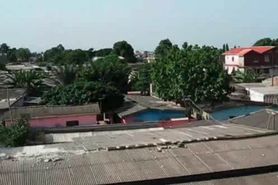 African temptress giving BJ to white tourist