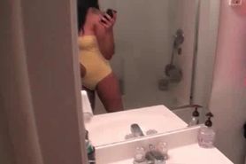 Dick sucking college babe fucked from behind