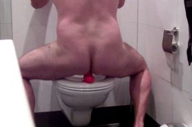 fucking dildo on a toilett