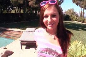 Petite redhead gets tasty cunt licked good