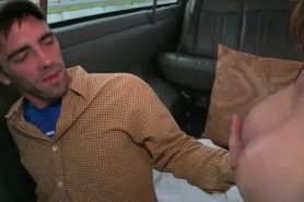 Blindfolded gay dick sucked by horny gay