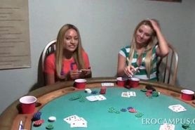 College poker sex game with boob flashing