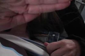 Tattooed amateur taken from behind in POV