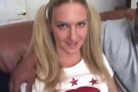 Ashley fucks another 2 black guys