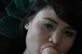 Pretty Asian Ex Girlfriend POV Blowjob And Fucking