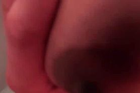 Busty ex-GF humps dick and takes facial