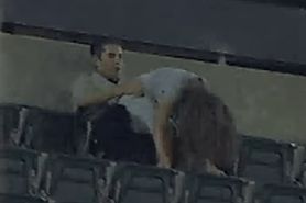 Amateur Couple Having Sex In A Stadium