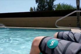 Getting Sucked Off in the Pool