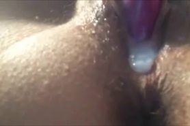 Closeup Of Her Creaming Pussy