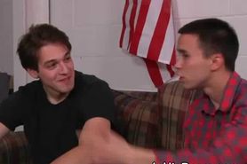 Gay College Boys Dirlling Ass At Dorm Room Party