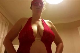 Chubby babe with big boobs handjob