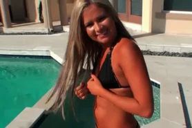Blonde ex-GF taking a nasty shag in POV after swimming