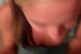 Blonde switching hard dick from mouth to wet pussy