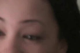 College hottie giving BJ in dorm room orgy