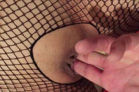 Fingerfucking her tight butthole