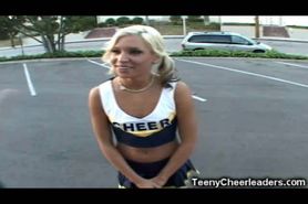 Small Teen Cheerleader Facialized!