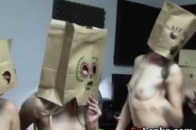 College Girls Suck At Paper Bag Party