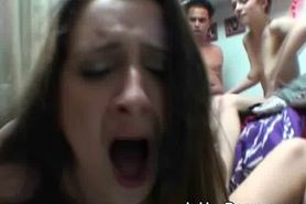 College Girls Play With Gash At Party