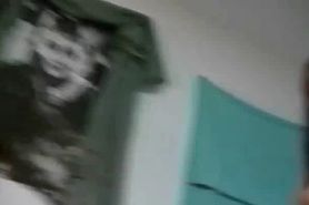 College teens having a dorm room threesome