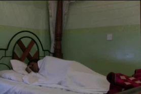 African hottie blowing white jizz loaded cock 