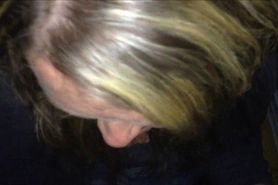 Smoking granny sucking cock