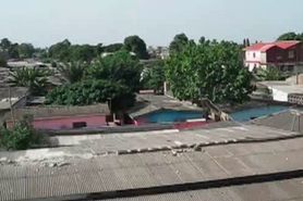 African hottie mouth fucking huge white shaft