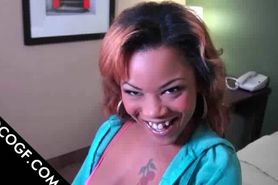 Sexy Ebony gets pussy licked in POV close-up