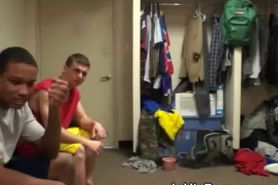 College Boys Handling Cock In Dorm Room Party