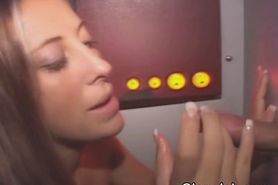 Blonde Amateur On Her Knees At Glory Hole