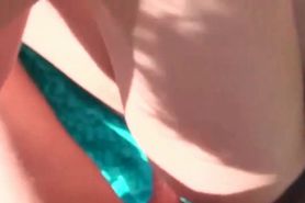 Little ex-GF banged outdoor and jizz shot