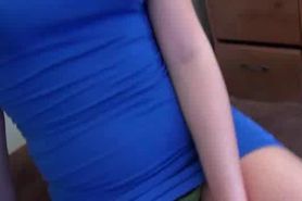 Awesome blonde fellating hungry dick in POV