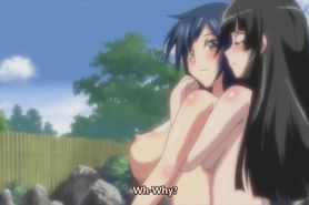 Huge breasts sucking anime scene