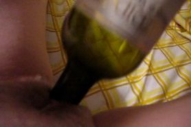 wine bottle masturbating