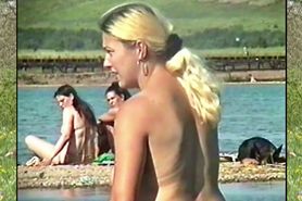 Mia Topless on Beach