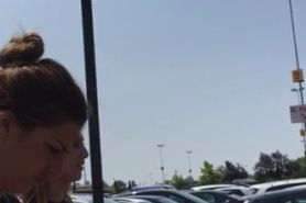 Voyeur  Blonde hair and white shorts