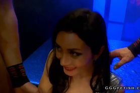 Valentina blanco receiving two dicks with cumshots