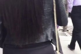 long dark straight hair fat ass