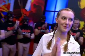 Linda sweet gives sucking cocks and she gets anal