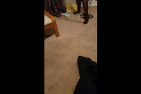 sexy uk slut wife riding her double dildo and squirting