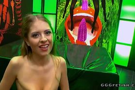 Rebecca shows gangbang and extreme bukkakes with swallo