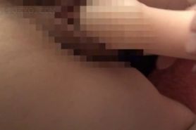 Hot ass teen Asian gets pussy dildo fucked from back