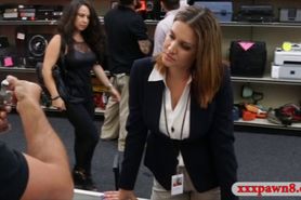 D Big boobs amateur business lady fucked by pawn man