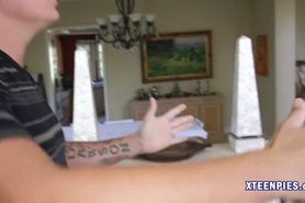 Huge boobs Elektra Rose pussy creampied